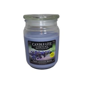 Candle-Lite Essentials 18-Ounce Jar Candle, Fresh Lavender Breeze Scent New